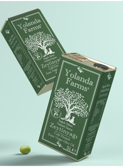 Yolanda Farms® Olive Oil Memecik ilk Hasat Zeytinyağı 10 litre   0.5 asit - Filtresiz