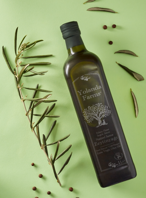 Yolanda Farms® Olive Oil Memecik Erken Hasat Zeytinyağı 0.2 asit - 515 polifenol 1 Litre Filtresiz 