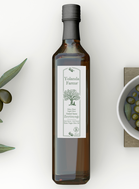 Yolanda Farms®  Olive Oil Memecik İlk Hasat Zeytinyağı 1 Litre 0.3 asit filtresiz