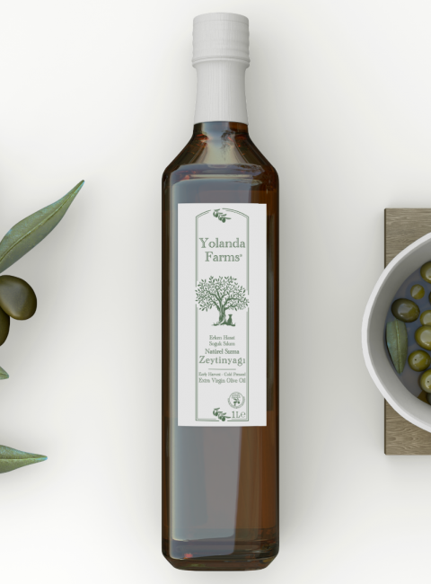 Yolanda Farms®  Olive Oil Memecik Erken Hasat Zeytinyağı 1 Litre 0.3 asit