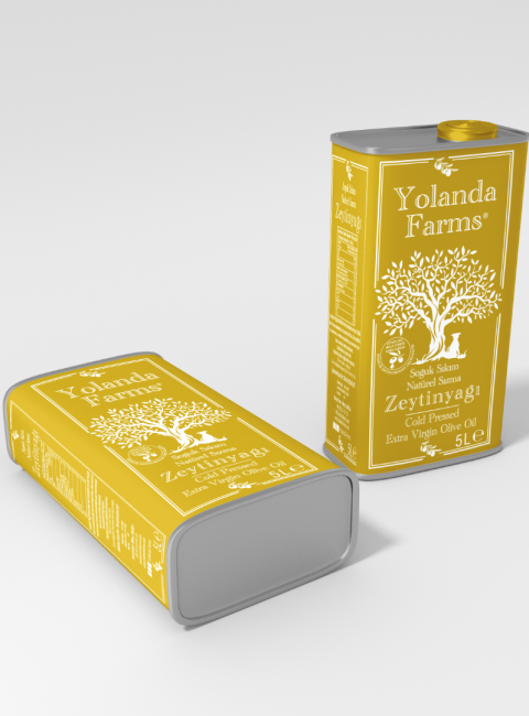 Yolanda Farms® Olive Oil Memecik ilk Hasat Zeytinyağı 5 Litre 0.3 asit - Filtresiz