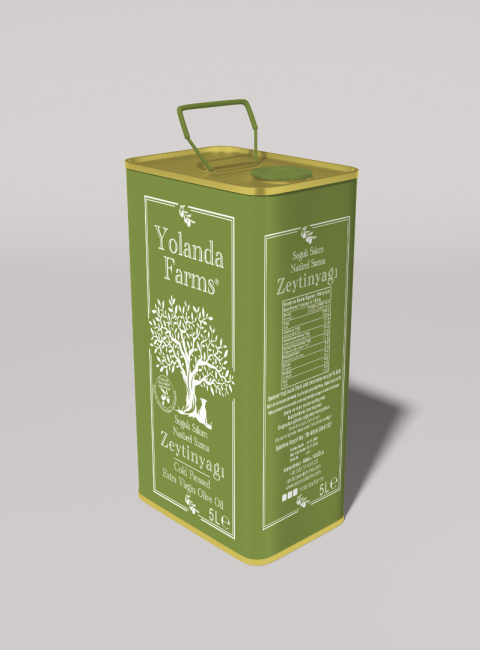 Yolanda Farms® Olive Oil Memecik ilk Hasat Zeytinyağı  0.5 asit - 5 Litre filtresiz