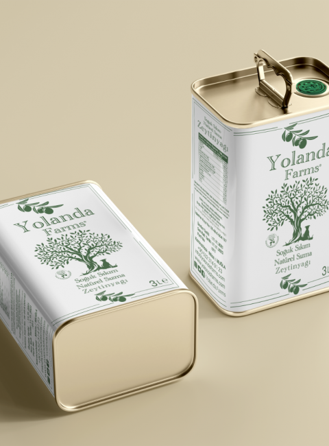 Yolanda Farms®  Soğuk Sıkım  ilk hasat Natürel Sızma Zeytinyağı 2 Adet x 3 Litre 0.5 asit -  Filtresiz
