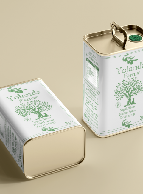 Yolanda Farms®  Soğuk Sıkım  ilk hasat Natürel Sızma Zeytinyağı 2 Adet x 3 Litre 0.5 asit -  Filtresiz